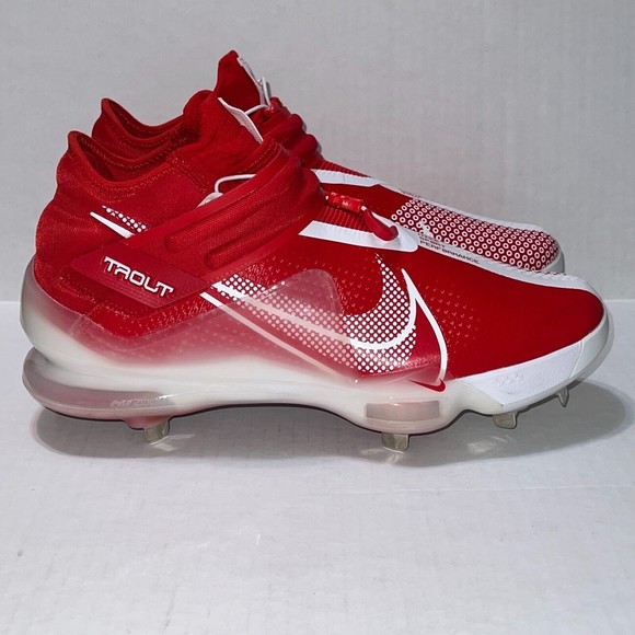 mike trout cleats red